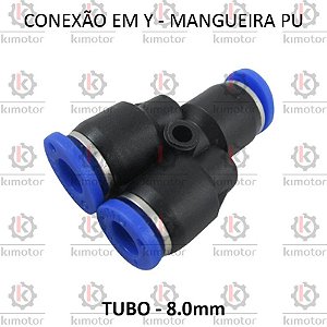 Conexao Y PU - 8mm (728222)