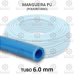 Mangueira Compressor PU Azul - 6 x 4mm (Por Metro)
