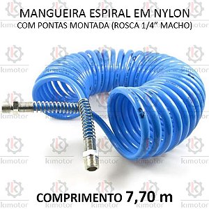 Mangueira Compressor Espiral Nylon PA6 - 7.70m