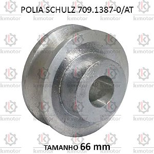 Polia Schulz 66 mm Aluminio - CSL 10BR (709.1387-0/AT) - [P2J12]