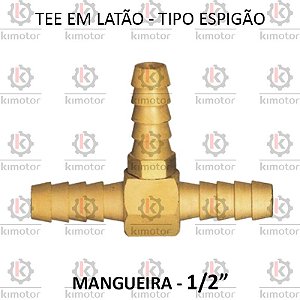 TEE Latao Espigão - 1/2 E - (720705)