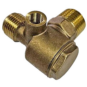 Válvula de Retenção Compressor - 1/2 M x 1/2 A x 1/8 F - Motomil CMO 8 + Chiaperini RED 10 e TOP 10 (703746 - 34345.9)