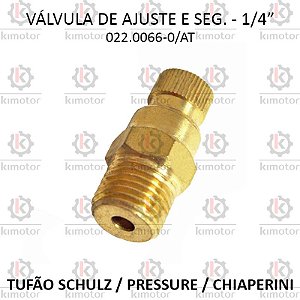 Valvula Reguladora do Tufao - 1/4 (022.0066-0/AT - 002098 - 3625)