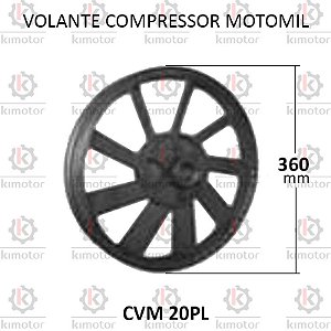 Volante Motomil 360mm x 2B - CMV 20 PL (09 Pás - 29054.1)