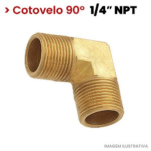 Cotovelo Rosca Macho - 1/4 M - NPT (721202)