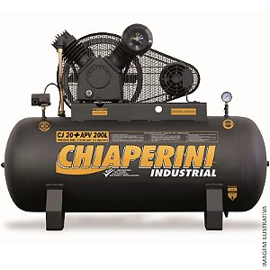 Compressor Chiaperini CJ 20/200 APV - 20pcm 5HP 200L 175psi - Trifasico 220/380V