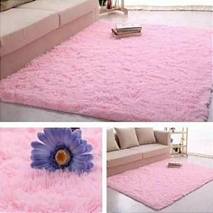 Tapete Felpudo Rosa Bebê