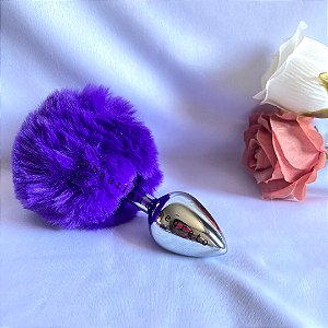 Plug Anal em Metal com Pompom Sexy Import