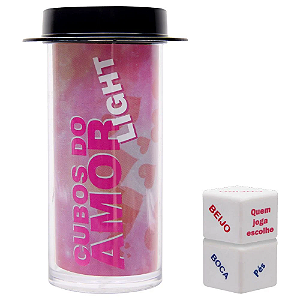 Dados Do Amor Light Unissex Duplo Diversão Ao Cubo