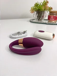 Vibrador Casal Julieta Recarregável Com 7 Modos de Vibração Sexy Import