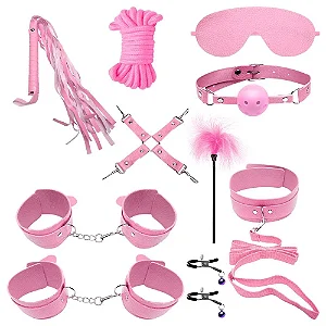 Kit 10 Itens Sado Bandage Bdsm 3 Sexy Import