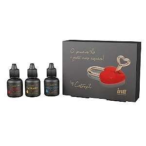 Kit primeiro anal gel beiável, gel facilitador e gel deslizante 8g cada