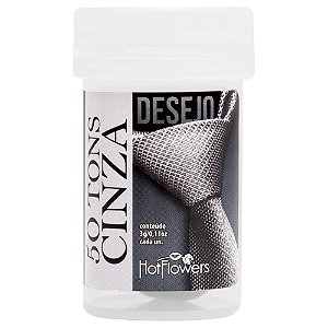 Bolinha 50 Tons De Cinza 02 Unidades Hot Flowers