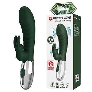 Vibrador de Ponto G e Clitóris com 30 Vibrações - Naughty Bunny - Pretty Love