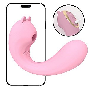Vibrador de Ponto G e Clitóris com Pulsação - À Longa distância App - SI
