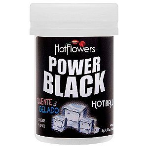 Bolinha Beijável Power Black 02 Unidades Hot Flowers