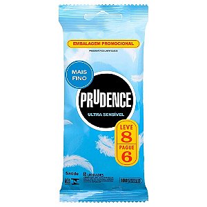 Preservativo Ultra Sensível Com 6 Unidades Prudence