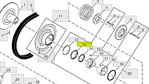 RETENTOR ACIONAMENTO DIANTEIRO COD: H110728