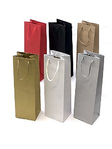 Sacola para Garrafa de Vinho 750ml (35x11x9 cm) - embalagem com 10