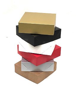 20 Caixas de Papel Cartão ou Kraft - 20x20x6 | Para Presentes, Cosméticos ou Artesanatos