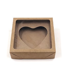 Kit caixa VC20 (20X20X6 cm)  para Ovo de Coração de colher + berço 500g - embalagem com 20