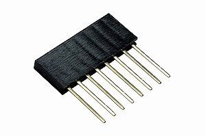 Barra de 8 Pinos Fêmea / Conector Empilhável para Arduino