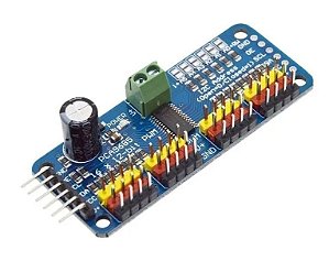 Controlador PWM / Servo Driver 16 Canais I2C PCA9685 Para Arduino