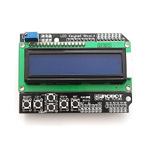 LCD Shield Com Teclado 16x2 Keypad Para Arduino