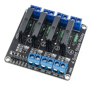 Módulo Relé De Estado Sólido SSR De 4 Canais Para Arduino