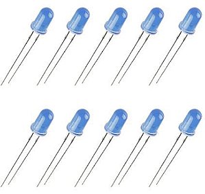 PACOTE 1.000 LED DIFUSO AZUL 5MM