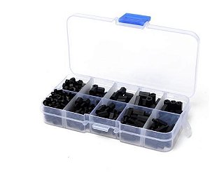 KIT DE ESPAÇADORES DE NYLON M3 X300 UNIDADES