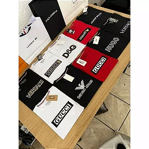 Kit com 10 camisas peruana fio 40.1 padrão original
