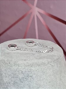 Berloque trava correntinha prata