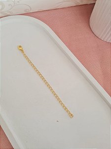 Extensor dourado 10cm com fecho