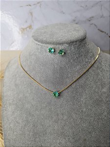 Conjunto Verde Dourado