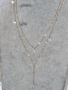 Colar gravatinha duplo