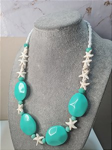 Colar tyfani e estrela do mar