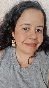 Brinco Carnaval dourado pequeno