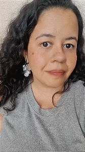 Brinco Carnaval prata pequeno