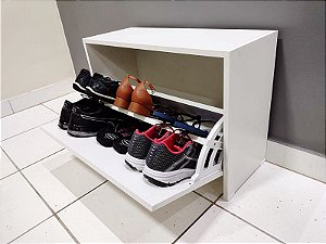 SAPATEIRA RETRÁTIL EM MDF 66X25X45CM