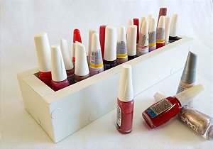 PORTA ESMALTES EM MDF 30X8,5X5,5CM