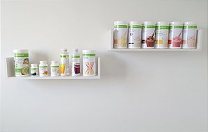 KIT COM 02 PRATELEIRAS 66CM FORMATO "U" EM MDF - EVS