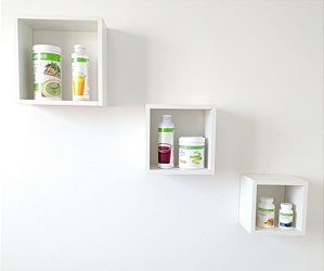 KIT COM 03 NICHOS EM MDF 20CM, 25CM E 30CM - EVS