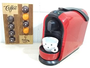 PORTA CÁPSULAS DE CAFÉ E CHÁ (TRES CORAÇÕES) 18,5X1,5X27CM