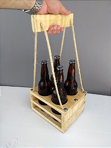 PORTA GARRAFAS (600 ML) RÚSTICO 23,5x19x50CM