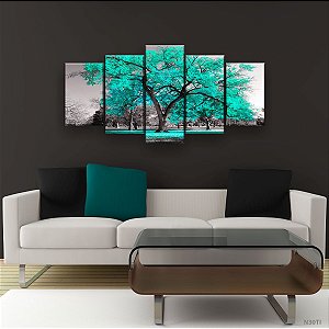 Quadro Decorativo Árvore Grande Tiffany 129x61cm Sala Quarto