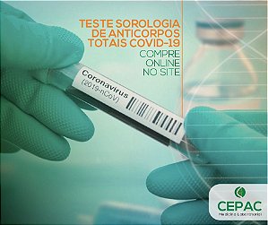 TESTE SOROLOGIA DE ANTICORPOS TOTAIS COVID-19