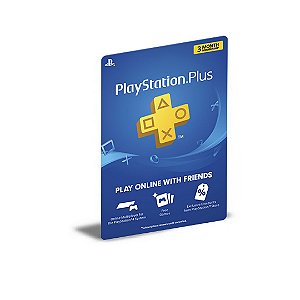 PSN PLUS 3 Meses Playstation User PS5 Mídia Digital