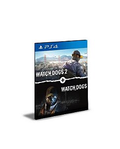 Watch Dogs 1 + Watch Dogs 2 Standard Editions Bundle PS4 e PS5 Psn Mídia Digital