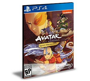 Avatar The Last Airbender Quest for Balance Ps4 e PS5 Mídia Digital